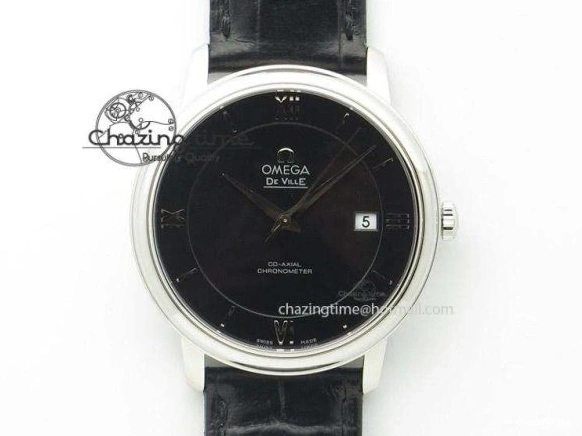 0115 Vintage Seamaster 300 Date T SS B12 Black Dial On Brown Leather Strap A2836 (Free Nylon Strap) WeatherProof 7911